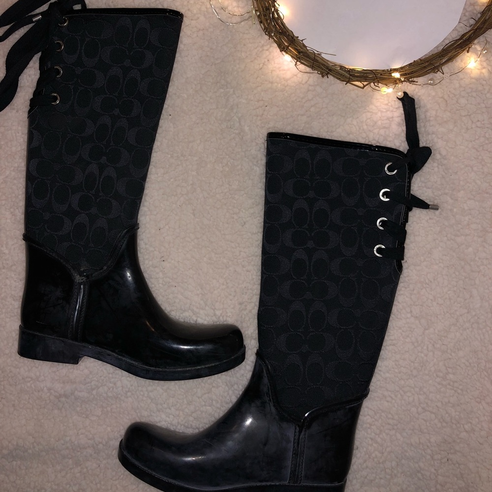 Coach rain boots